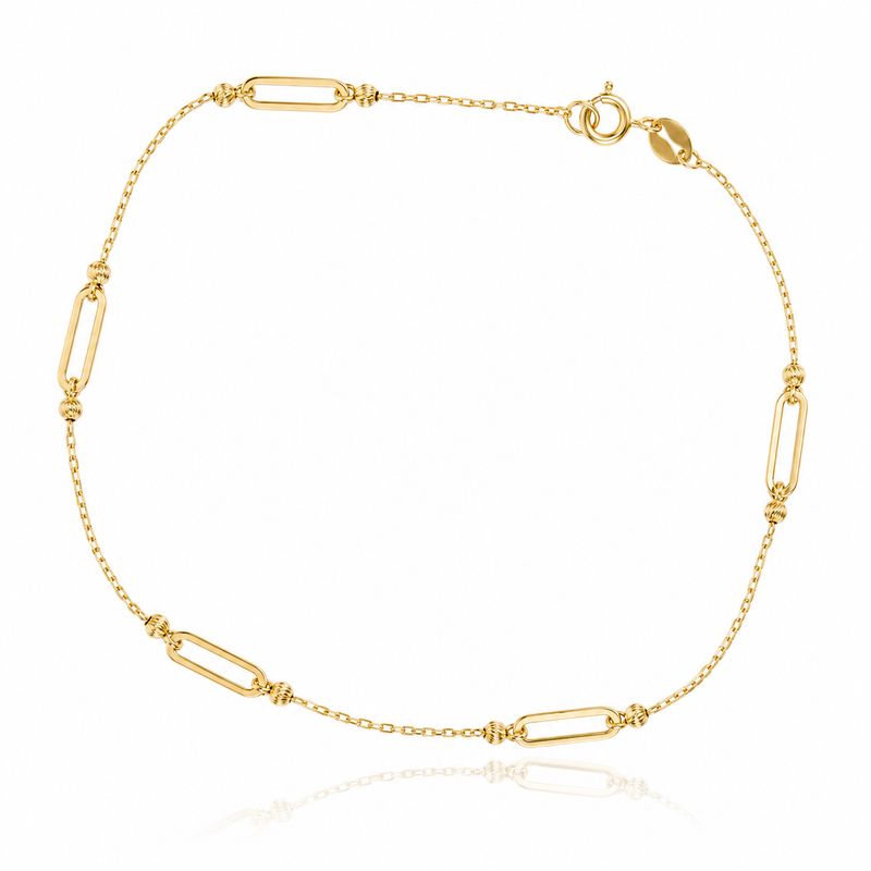 Fancy Cable Paperclip Bracelet