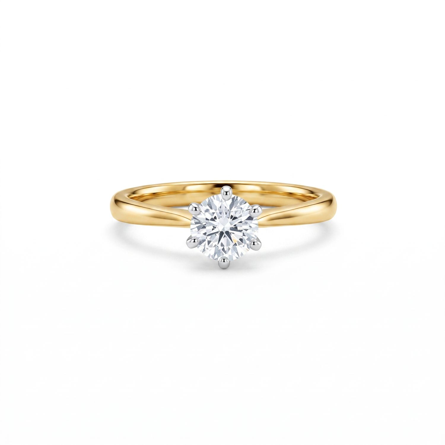 Classic 18ct Solitaire Diamond Ring