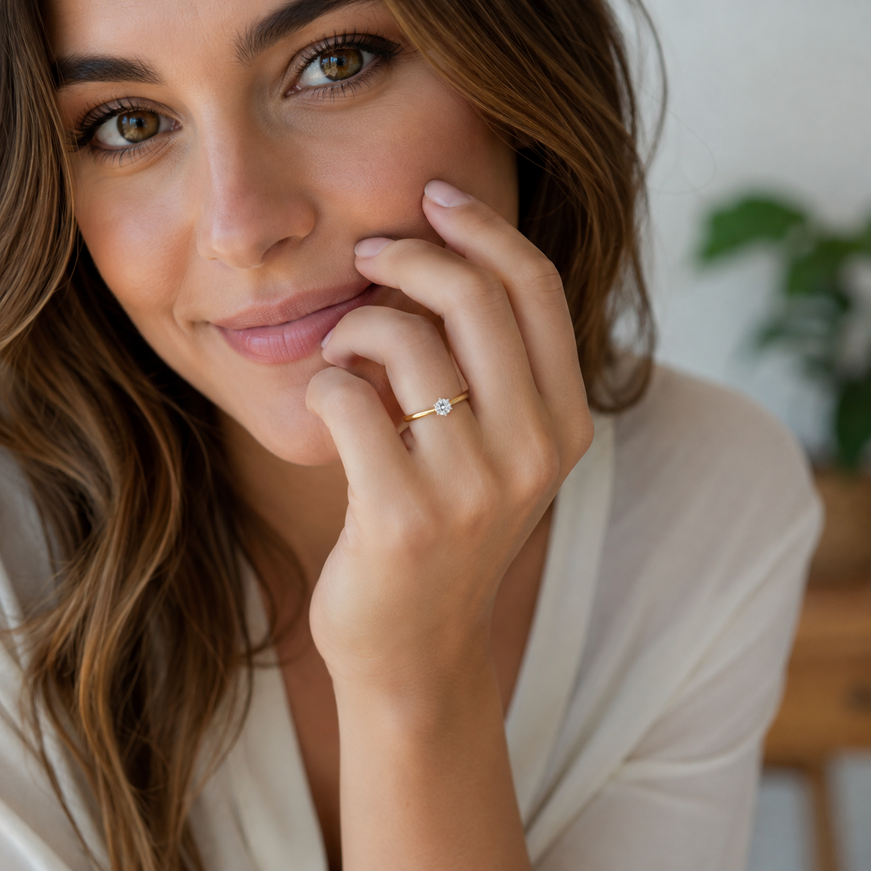 Classic 18ct Solitaire Diamond Ring