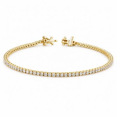 9ct Gold Lab Diamond Tennis Bracelet 2.00ct 9ct Gold Lab Diamond Tennis Bracelet 2.00ct