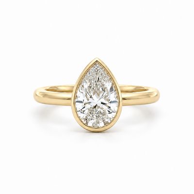 'Audrey' Pear Cut Lab Diamond Ring 'Audrey' Pear Cut Lab Diamond Ring