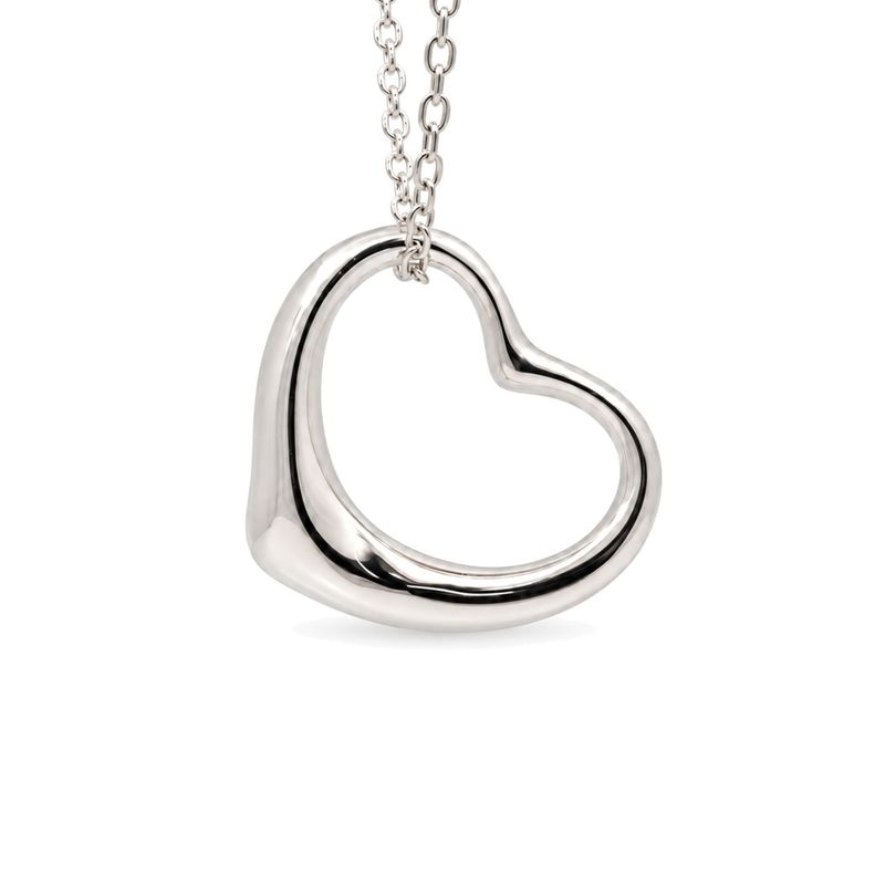 Sterling Silver Open Heart Pendant