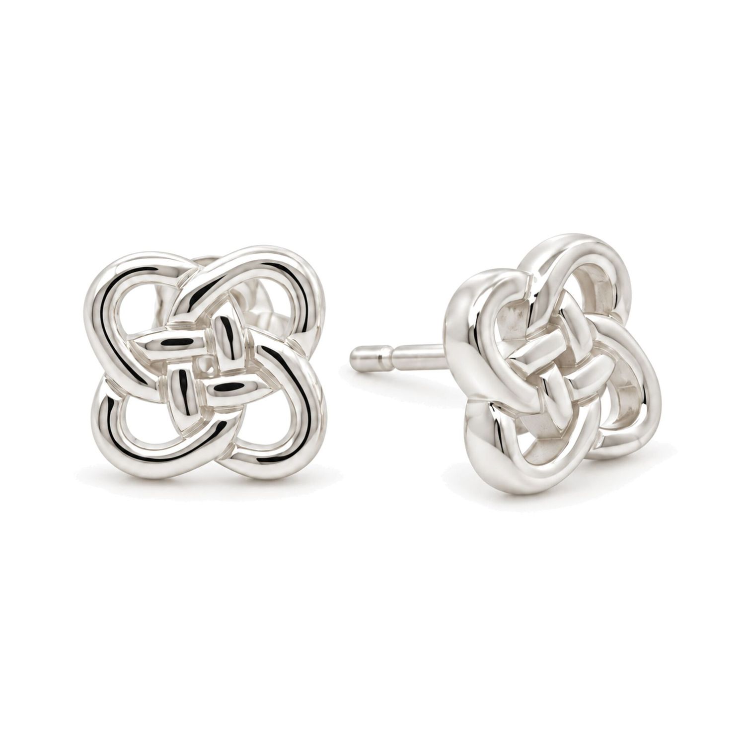 Sterling Silver Knot Stud Earrings