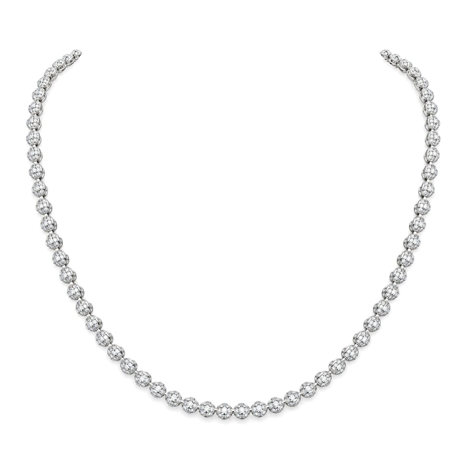 Sterling Silver Diamond Cut Fancy Bead Fine Chain