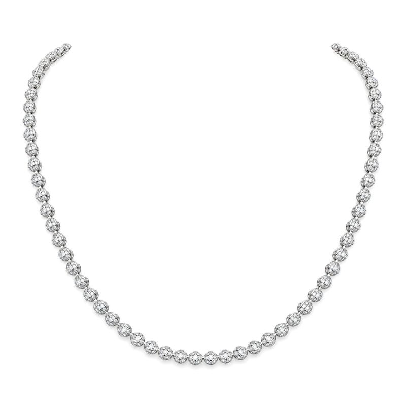 Sterling Silver Diamond Cut Fancy Bead Fine Chain