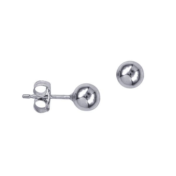 Sterling Silver 5mm Ball Stud Earrings