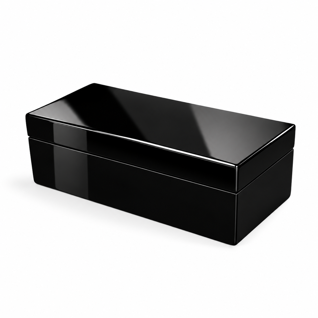 Wooden Piano Finish Black Jewellery Box