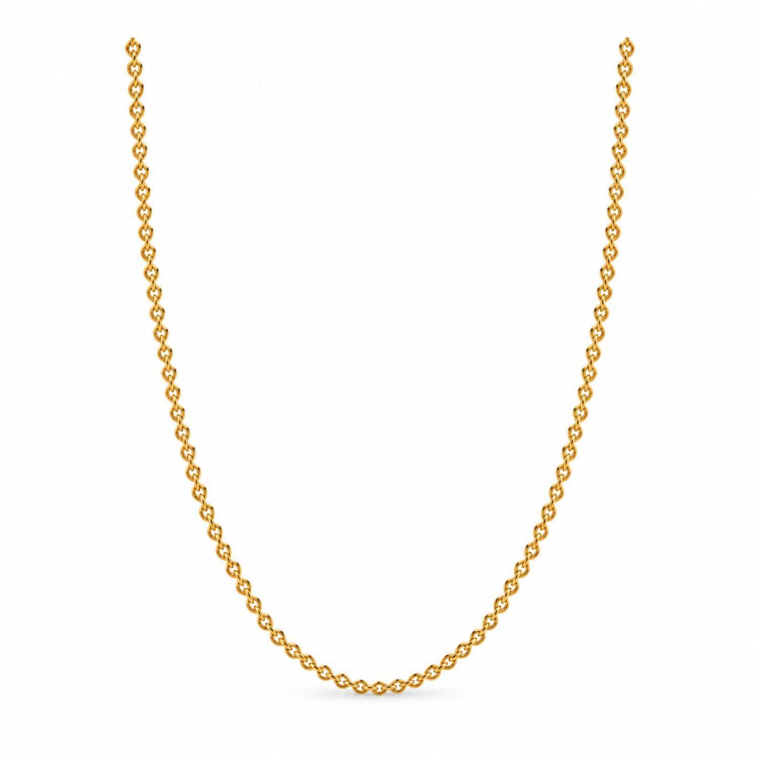 9ct Yellow Gold Cable Necklace