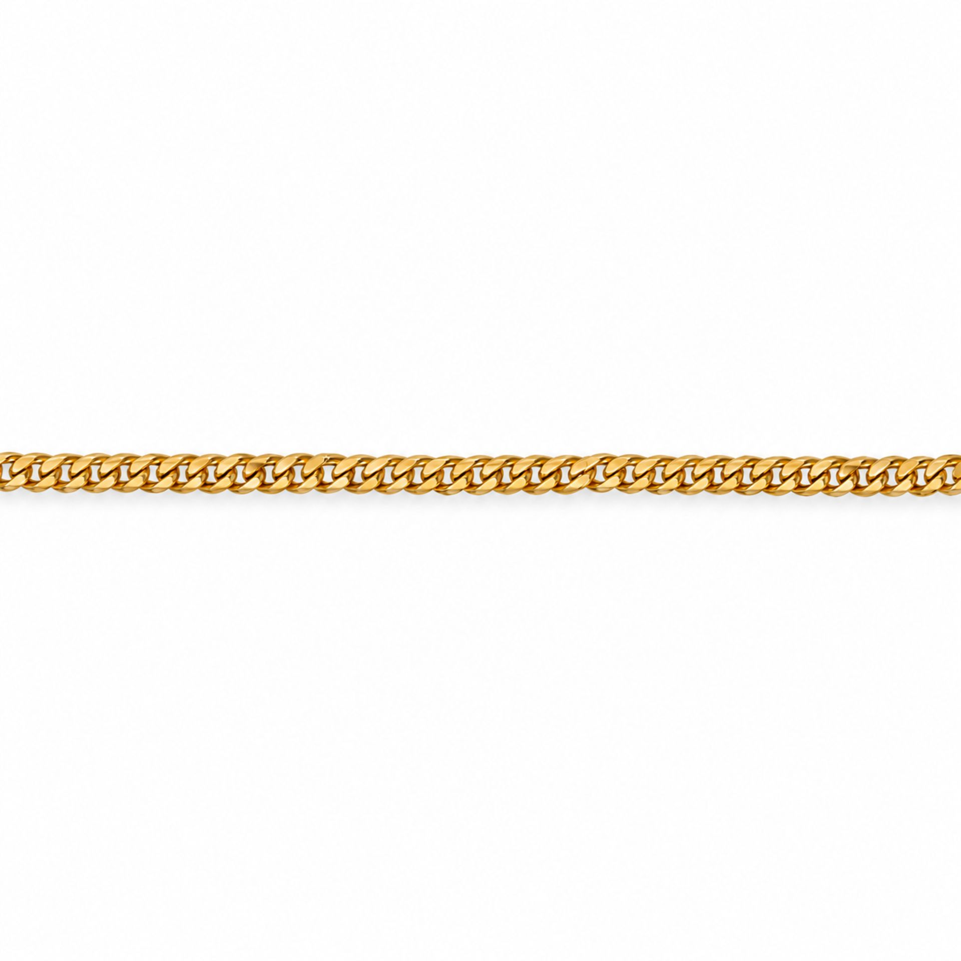 9ct Yellow Gold Diamond-Cut Curb Necklace