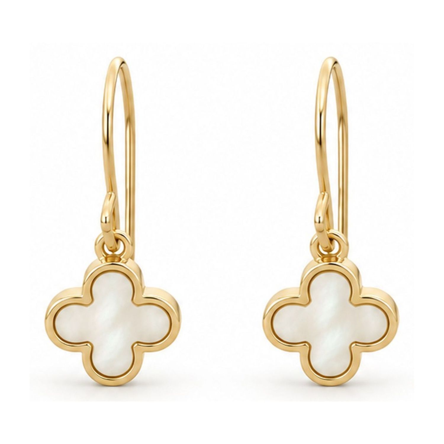 9ct Gold Mother-of-Pearl Drop Earrings