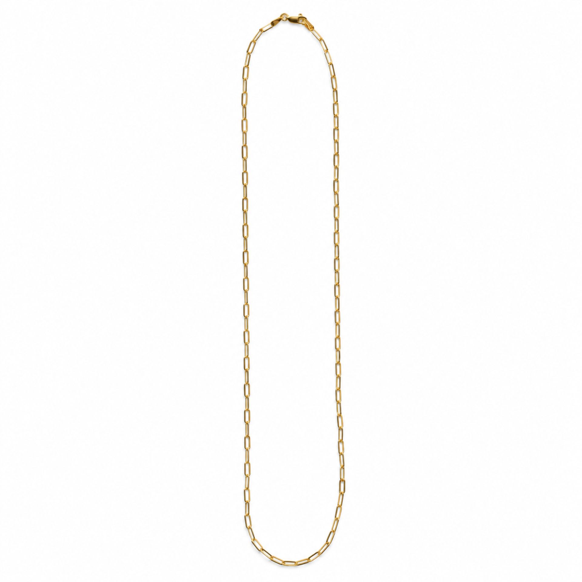 9ct Yellow Gold Paperclip Necklace