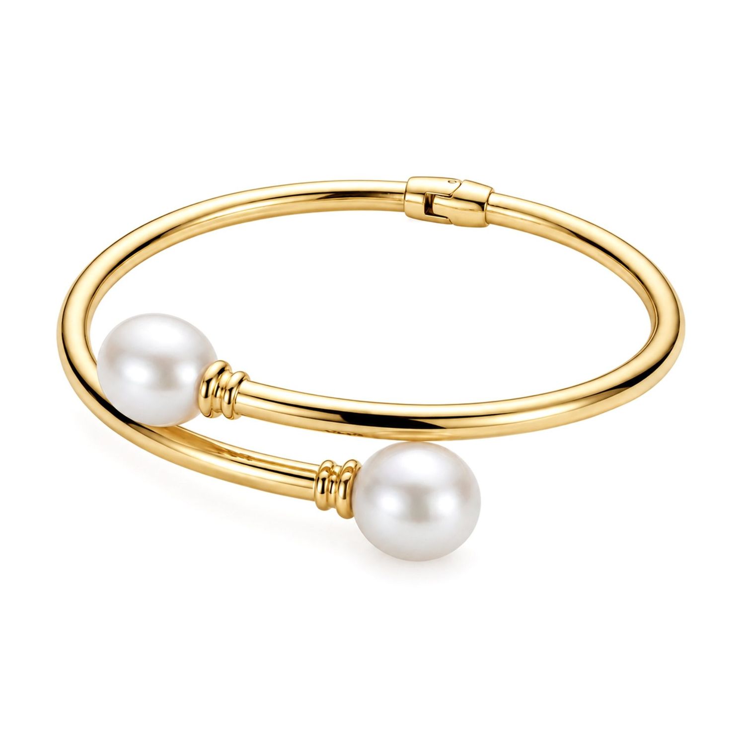 Gold-Plated Sterling Silver Edison Pearl Bangle