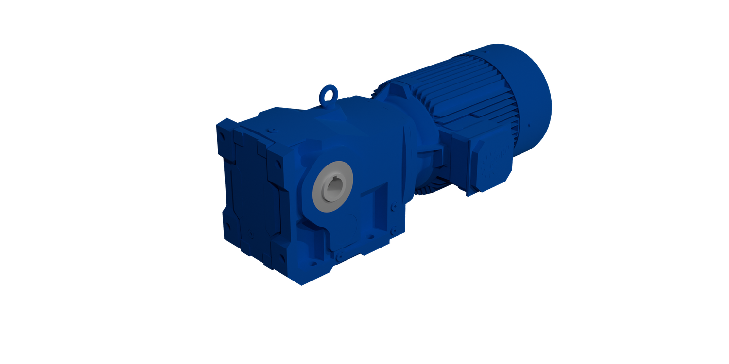 NORD GEAR AGMA 3 Helical Bevel Gearmotor TEFC 7.5 hp Direct Drive Hollowshaft 1-1/2&quot; with Backstop