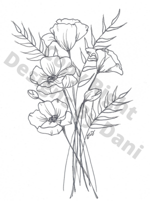 Wildflower Bouquet “Poppies”