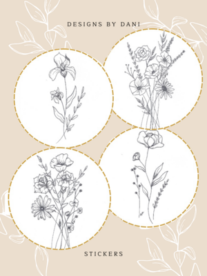 Wildflower Stickers