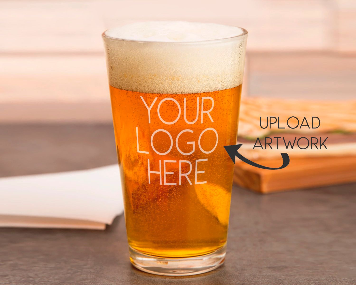 Custom Laser Engraved Pint Glasses
