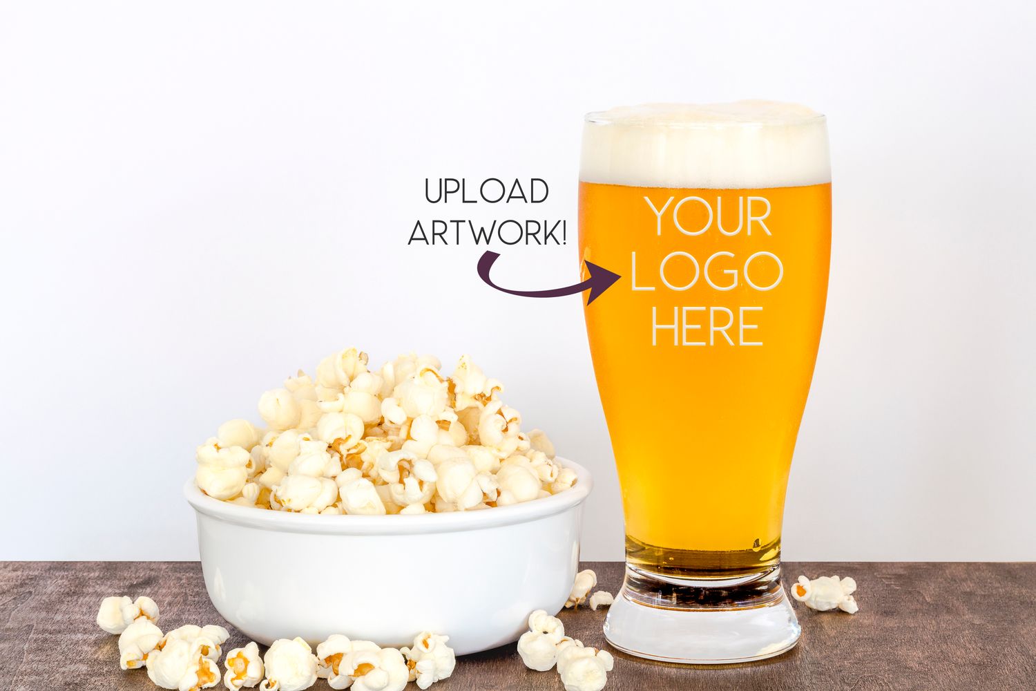 Custom Laser Engraved Pilsner Glasses