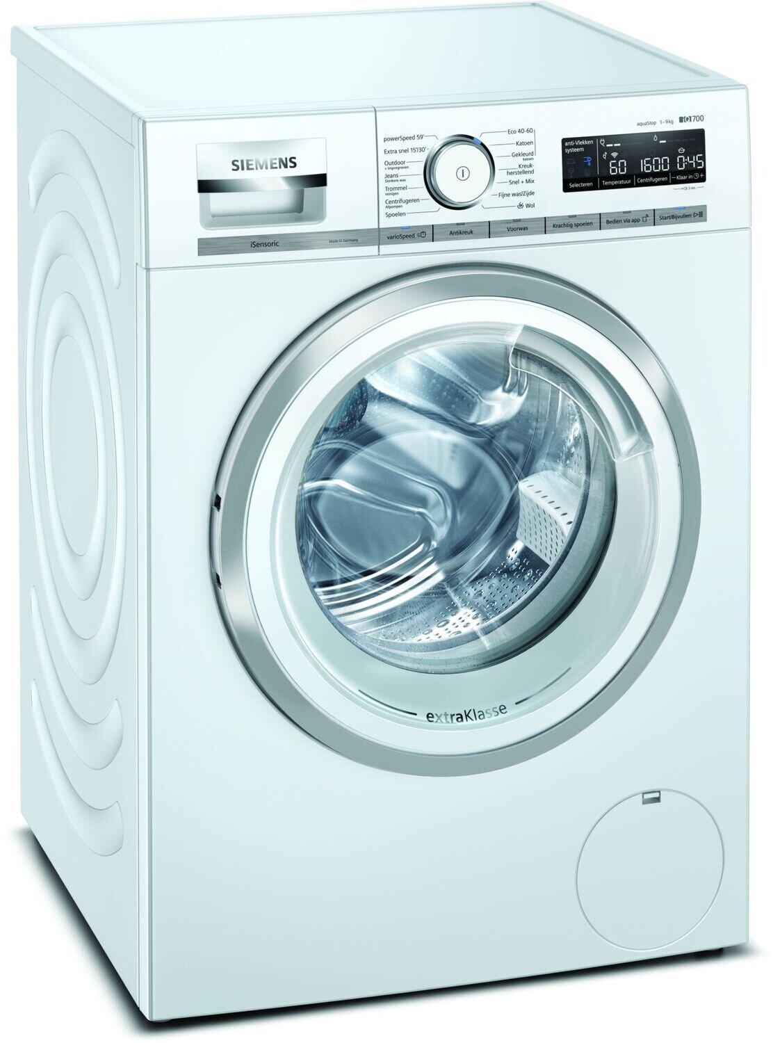 Siemens iQ700 WM6HXM90NL wasmachine Vrijstaand Voorbelading 9 kg 1600 RPM C Wit