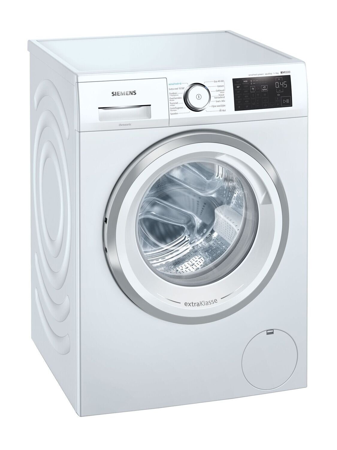 Intiem vervoer Afleiding Siemens iQ500 WM14UQ95NL wasmachine Vrijstaand Voorbelading 9 kg 1400 RPM C  Wit