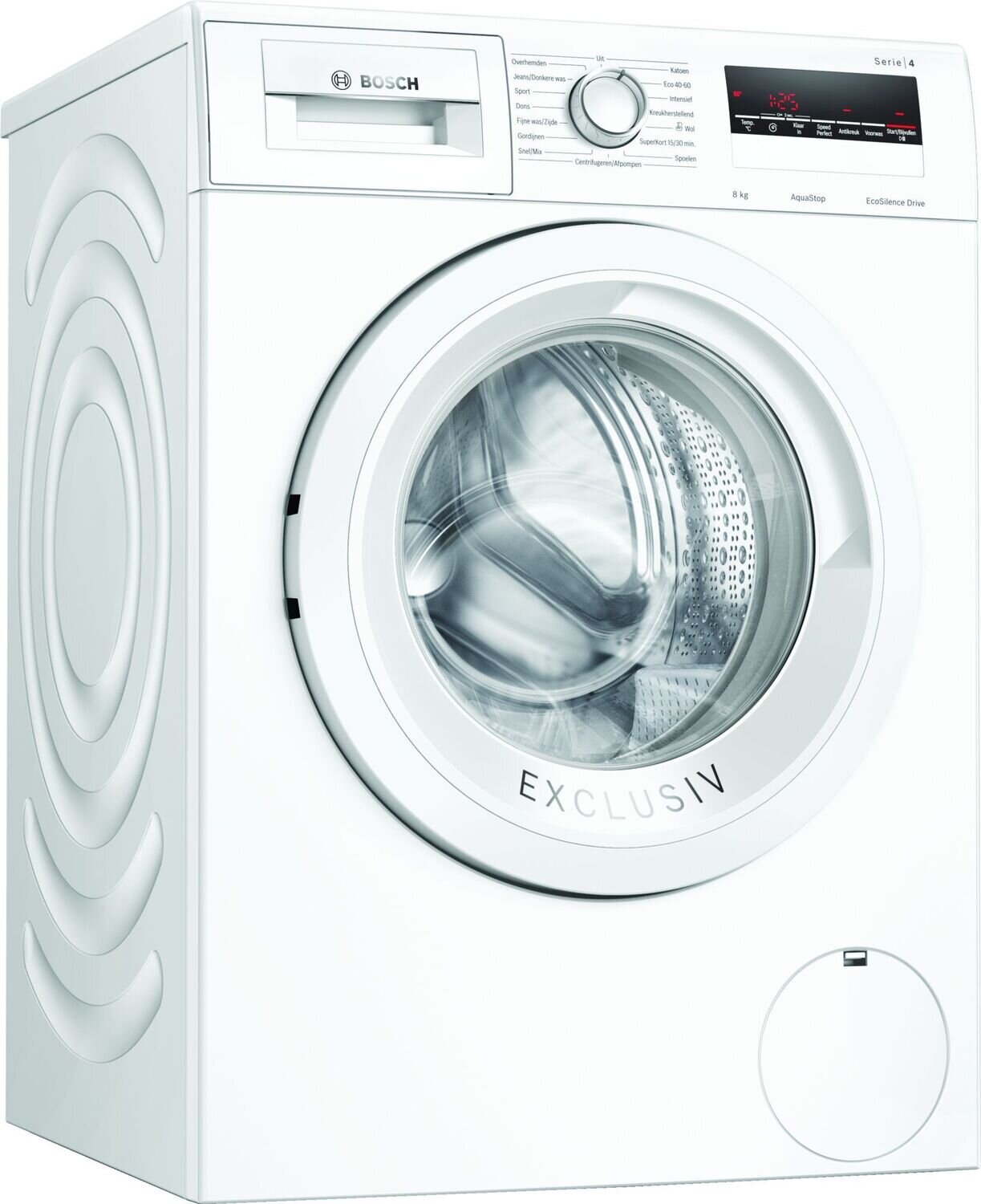 borduurwerk Riskant Ijveraar Bosch Serie 4 WAN28295NL wasmachine Vrijstaand Voorbelading 8 kg 1400 RPM C  Wit