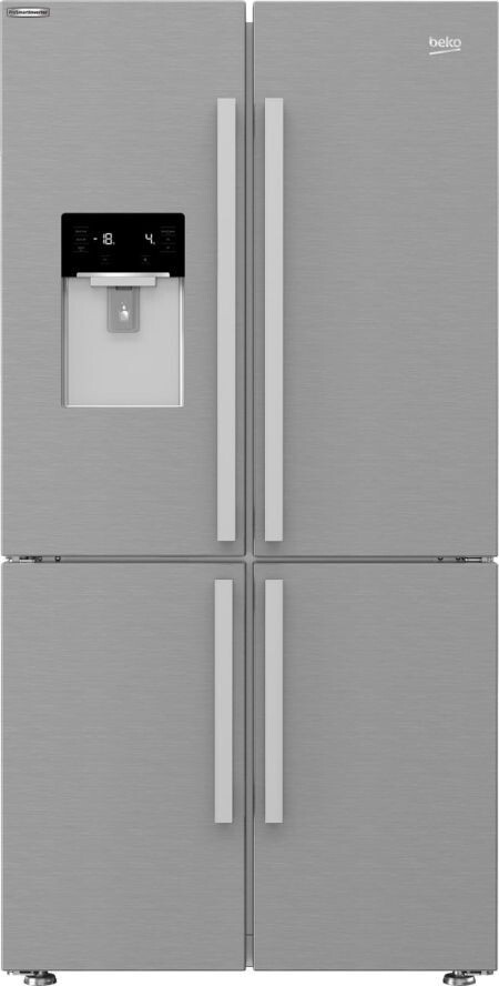 Beko GN1426234ZDXN vrijstaand Amerikaanse koelkast 617 l F zilver