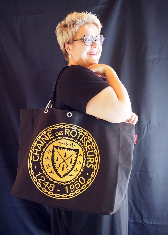 Reisenthel XL shopping bag with golden Chaîne print