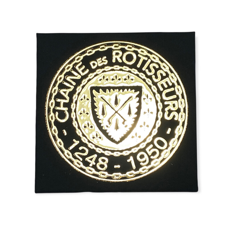 Chaîne fridge magnet, black/gold