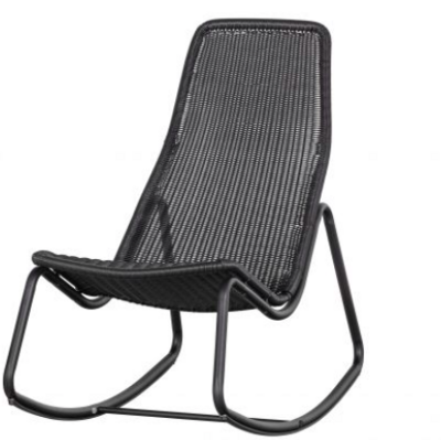 Rocking chair zwart