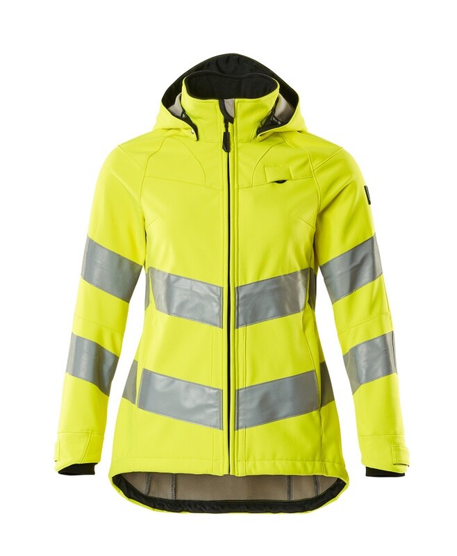 MASCOT: Softshell jas, damesmodel, EN20471 - Geel - Hi-Vis