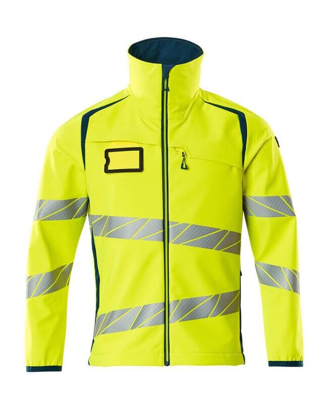 MASCOT: Softshelljack - Geel/Petrolium Hi-Vis