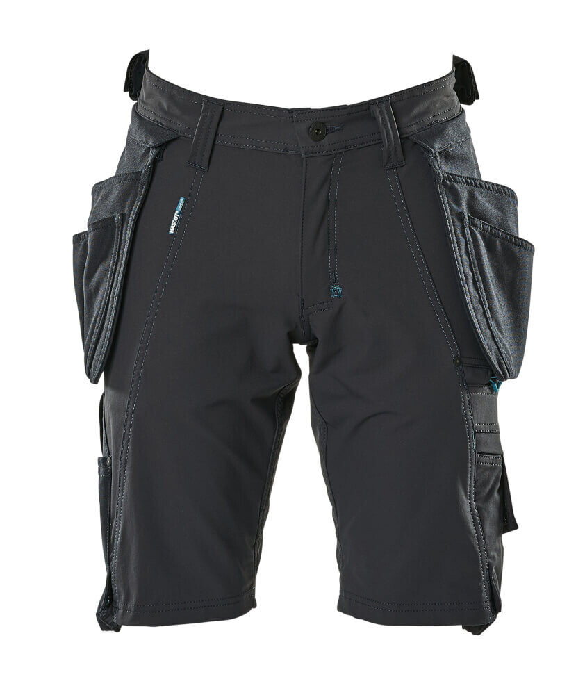 MASCOT: Shorts, afneembare spijkerzakken, stretch - Donkermarine