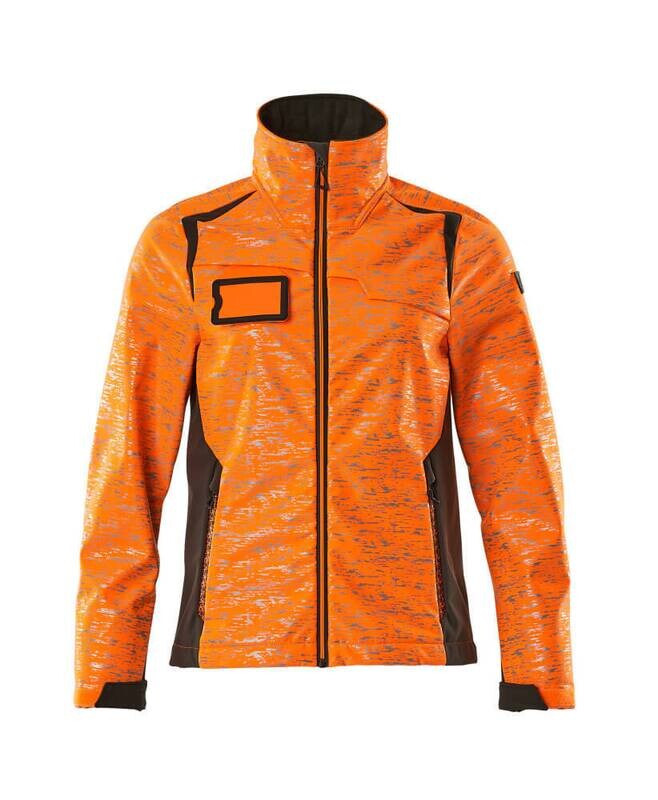 MASCOT: Softshelljas reflectie-effecten, dames - Oranje/Antraciet