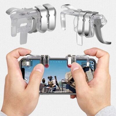 Battle Manette Pour Smartphone Pubg - Android / Ios - Transparant - Metal Battle Manette Pour Smartphone Pubg - Android / Ios - Transparant - Metal