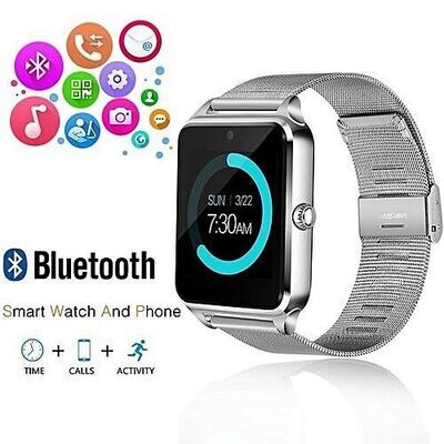 Smartwatch - GT08 Metal - Bluetooth - Camera - Sim - Silver Smartwatch - GT08 Metal - Bluetooth - Camera - Sim - Silver