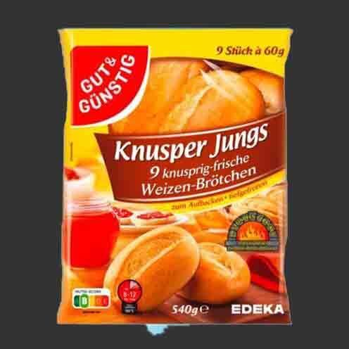 9x Aufbackbrötchen