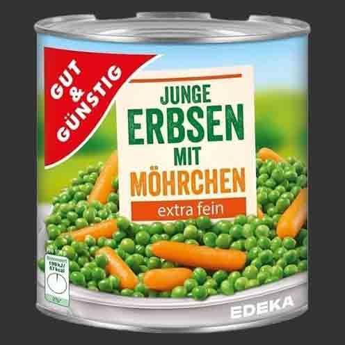 Erbsen mit Möhrchen extra fein 400g