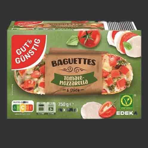 Baguettes Tomate-Mozzarella 6 Stück