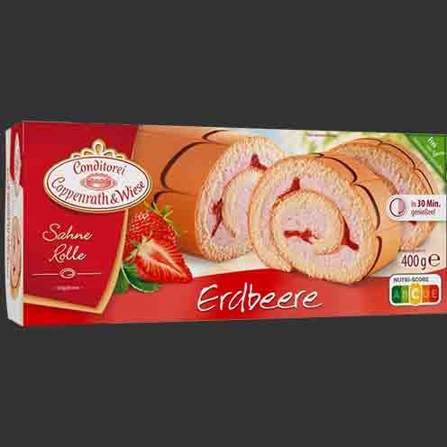 Sahnerolle Erdbeere 400g