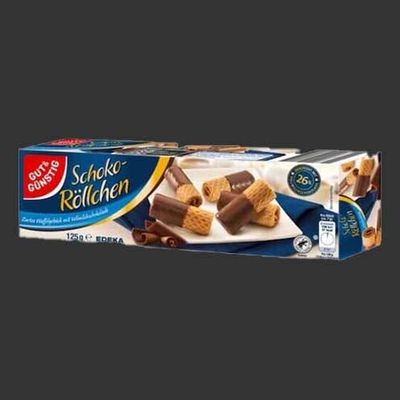 Schoko Röllchen Vollmilch 125g