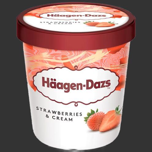 Häagen-Dazs Strawberries & Cream Eis