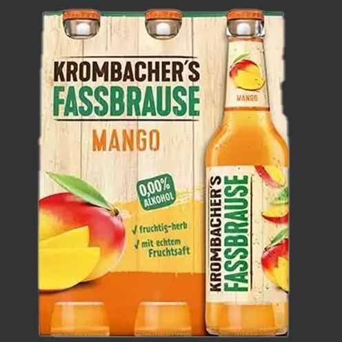 Krombacher  Fassbrause Mango 6x0,33l