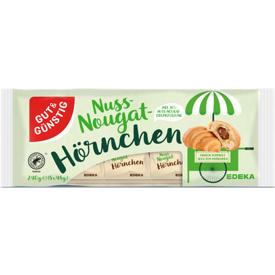 Mini Hörnchen mit Nuss-Nugat-Füllung 240g