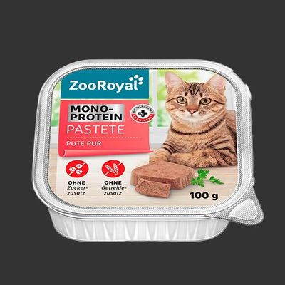 Katzenfutter Pastete Pute Pur 100g 