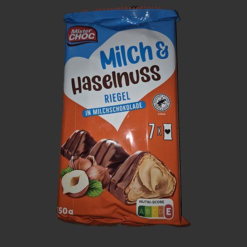 Milch & Haselnussriegel 7er