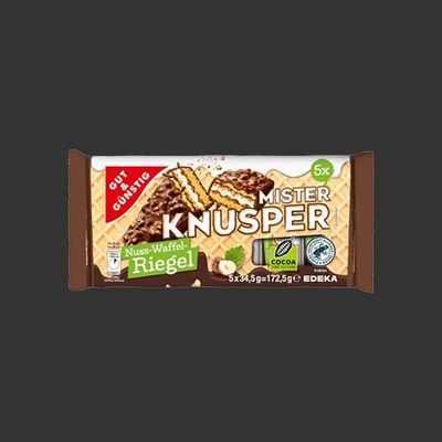 G&G Mister Knusper Nuss-Waffel-Riegel 5er G&G Mister Knusper Nuss-Waffel-Riegel 5er