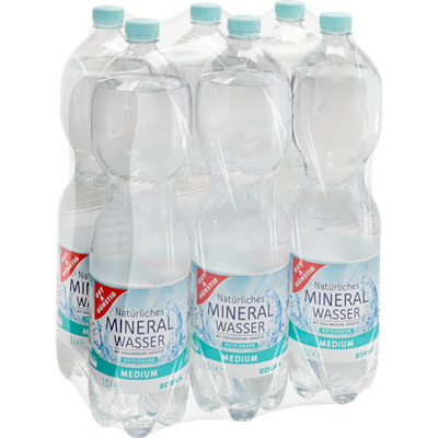 Wasser medium 6x1,5l