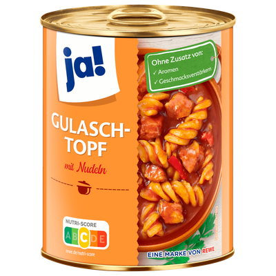 Gulaschtopf mit Nudeln 800g Gulaschtopf mit Nudeln 800g