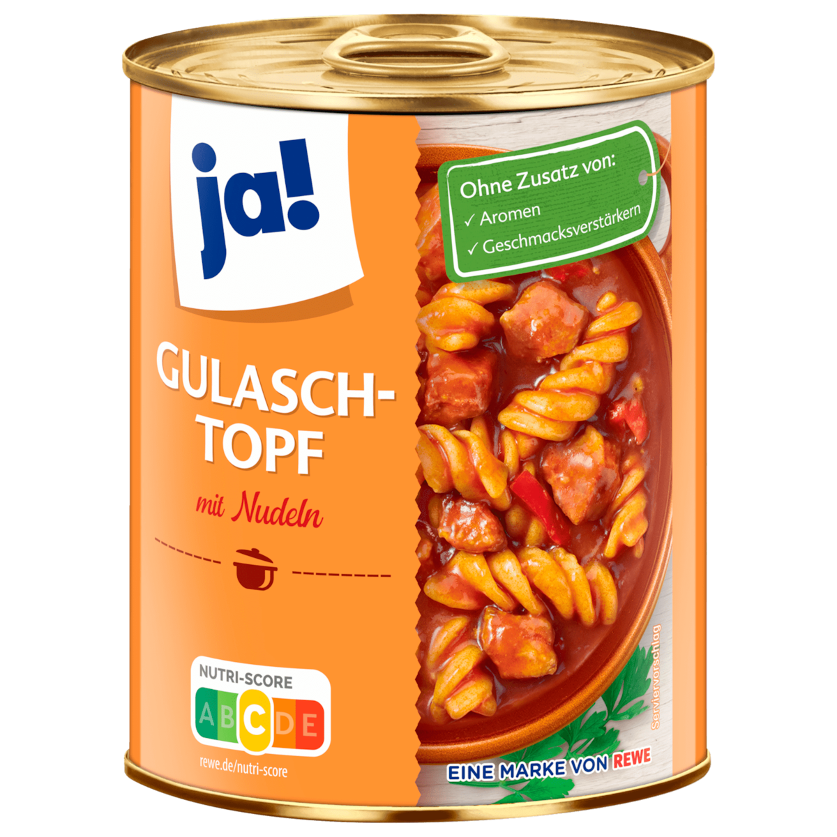 Gulaschtopf mit Nudeln 800g  