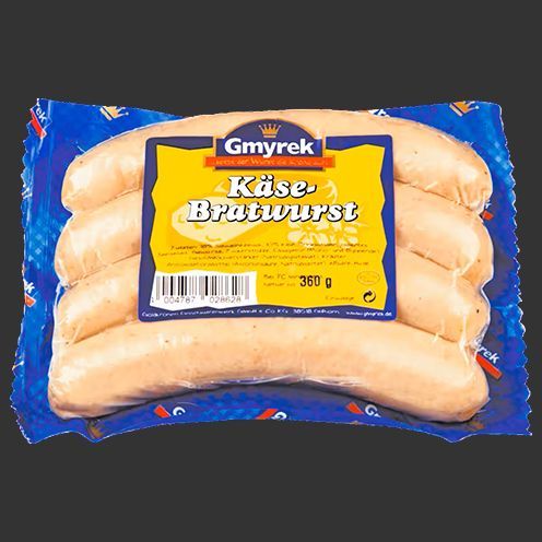 Käsebratwurst 360g, 4 Stück