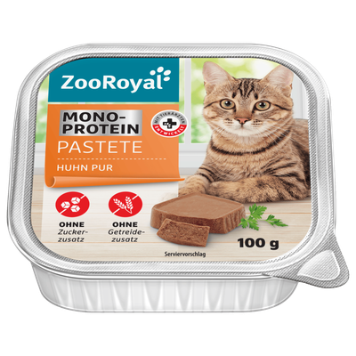 Katzenfutter Monoprotein Pastete Huhn Pur 100g Katzenfutter Monoprotein Pastete Huhn Pur 100g
